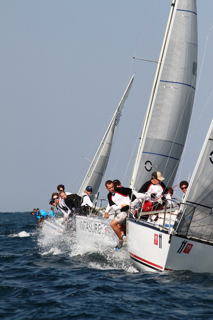 The Point Yacht Club’s 2013 entry competing offshore of Durban, skippered by Richard Weddell. The exciting news for 2018, the historic race will be returning to Durban shores.   Pic by Trevor Wilkins